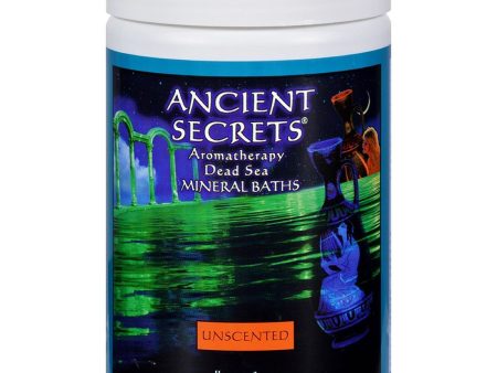 ANCIENT SECRETS - Dead Sea Aromatherapy Bath Salts Unscented - 2 Lbs. (908 g) For Sale