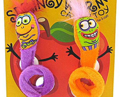 FAT CAT - Springy Worms Catnip Cat Toys - 2 Pack Online now