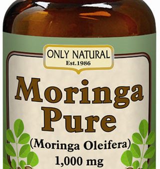 ONLY NATURAL - Moringa Pure 1000 mg - 90 Vegetarian Capsules For Discount