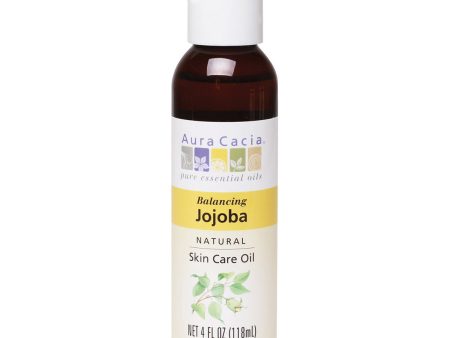 AURA CACIA - Balancing Jojoba Natural Skin Care Oil - 4 fl. oz. (118 ml) on Sale