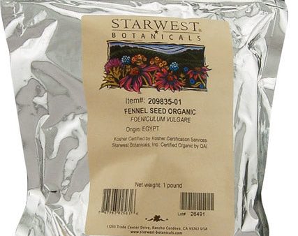 STARWEST - Organic Fennel Seed - 1 lbs Online Hot Sale