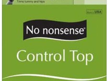 NO NONSENSE - Control Top with Sheer Toe Pantyhose Size B Black - 1 Pair Supply