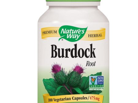 NATURES WAY - Burdock Root 475 mg - 60 Vegetarian Capsules Sale