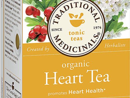 TRADITIONAL MEDICINALS - Organic Heart Tea with Hawthorn - 16 Tea Bags Sale