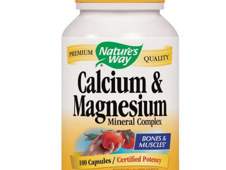 NATURES WAY - Calcium and Magnesium Mineral Complex - 100 Capsules Hot on Sale