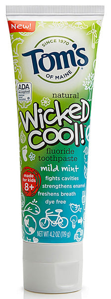 TOM S OF MAINE - Wicked Cool Fluoride Toothpaste Mild Mint - 4.2 oz. (119 g) Online Sale