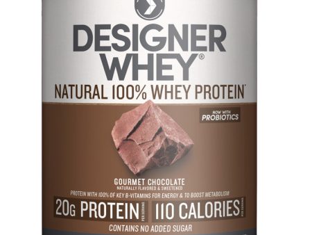 DESIGNER WHEY - 100% Premium Whey Protein Powder, Gourmet Chocolate - 12 oz. (340 g) on Sale