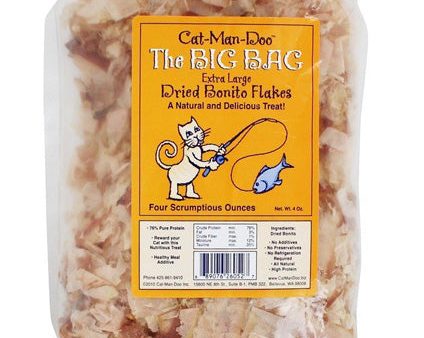 CAT-MAN-DOO - Bonito Flakes Pet Treat X-Large - 4 oz. Big Bag Discount