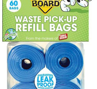 BAGS ON BOARD - Bag Refill Pack Blue - 4 x 15 Bag Rolls For Cheap