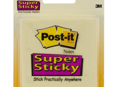 POST-IT - Super Sticky Notes 3  x 3  Canary Yellow - 3-Pads Pack on Sale