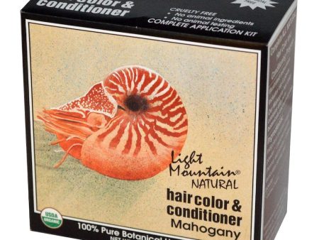 LIGHT MOUNTAIN - Hair Color and Conditioner Mahogany - 4 oz. (113 g) Online