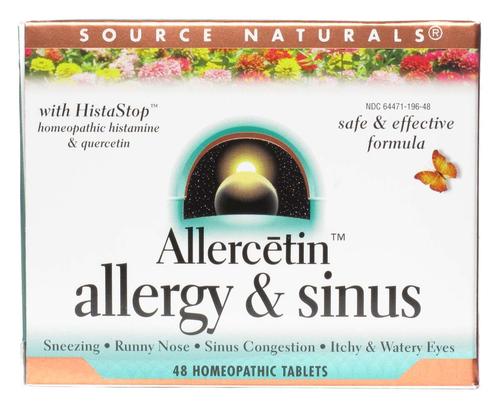 SOURCE NATURALS - Allercetin Allergy  Sinus - 48 Tablets Cheap