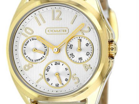 Coach 14501909 Teagan Silver Dial Leather Strap Multifunction Women s Watch Online