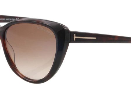 Tom Ford MALIN Sunglasses Havana Frame Brown Gradient Lens FT0230 52F 61-13 135 on Sale