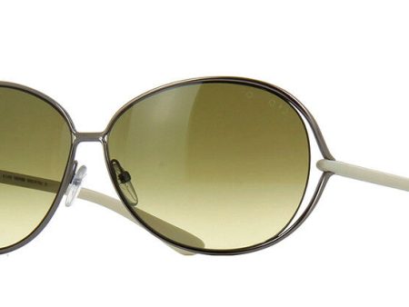 Tom Ford Clemence Sunglasses Gun Metal Green Gradient FT0158 10P 65-13 120 Hot on Sale