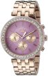 Juicy Couture 1901335 Purple Dial Rose Gold Stainless Chronograph Women s Watch Online now