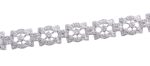 3.5 ct. Ladies 14K White Gold Link Diamond Bracelet Hot on Sale