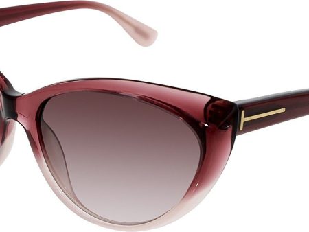 Tom Ford Martina Sunglasses Transparent Violet Frame FT231 83Z 59-16 135 Hot on Sale