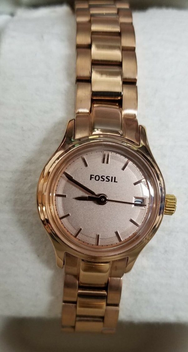 Fossil ES3167 Rose Gold Dial Rose Gold Stainless Women s Watch Discount