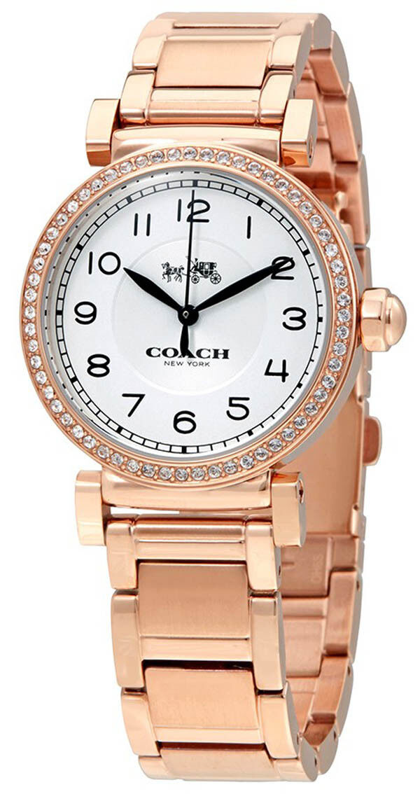 Coach 14502398 Madison Silver Dial Rose Gold Stainless Steel Women s Watch For Cheap